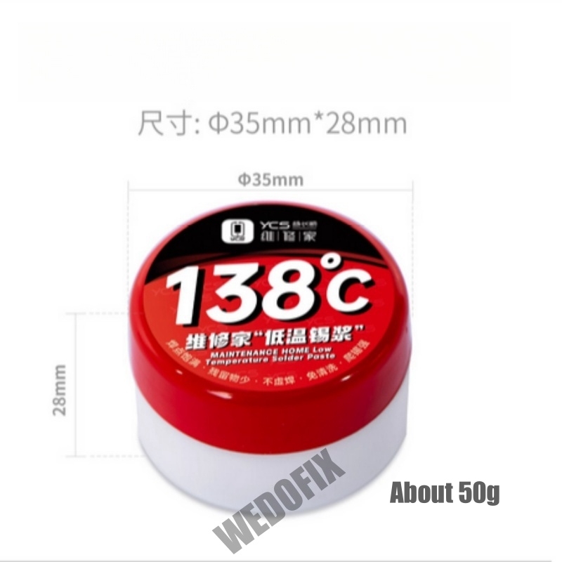 YCS Lead Free Solder Paste High Temp Repair Solder Flux for iPhone Electronics Soldering Work