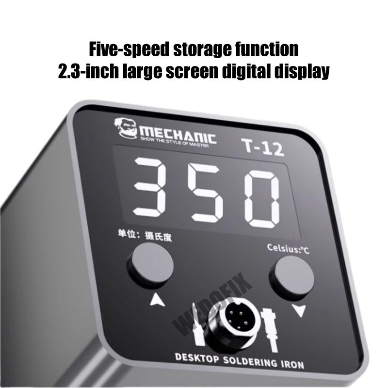 Mechanic T12 Soldering Iron Station with Digital Display Temperature Control for Phone Repair Soldering Work
