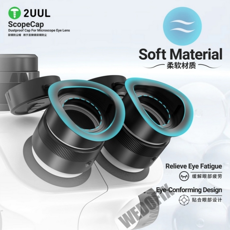 2UUL MS81 Dustproof Cap for Microscope Eye Lens Easy Install Prevent Dust