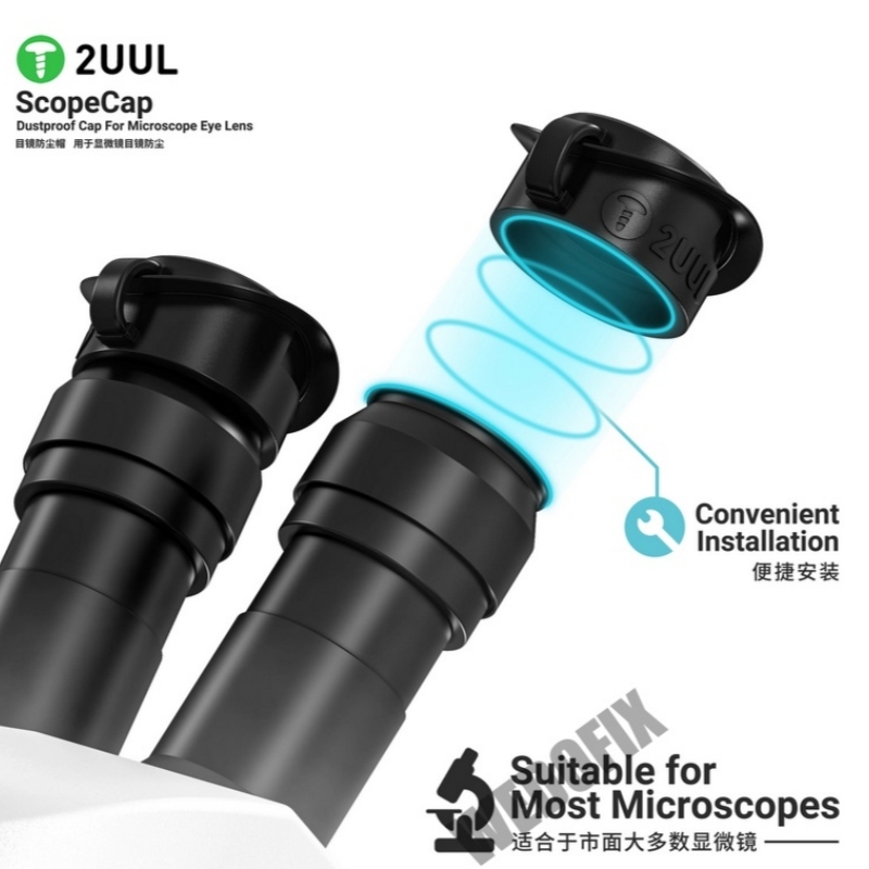 2UUL MS81 Dustproof Cap for Microscope Eye Lens Easy Install Prevent Dust