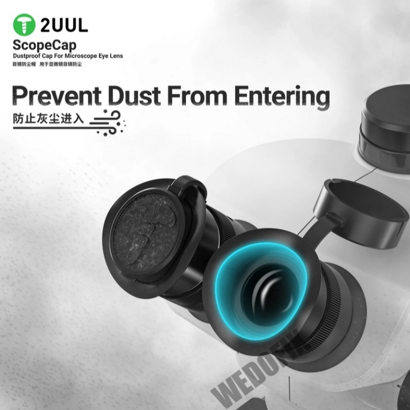 2UUL MS81 Dustproof Cap for Microscope Eye Lens Easy Install Prevent Dust