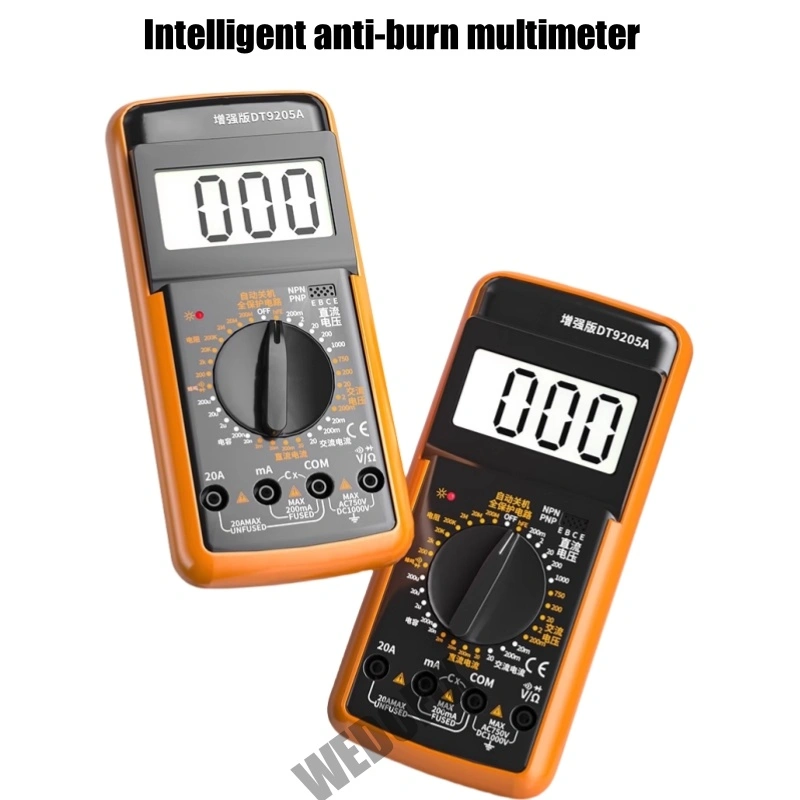 Telephone Multimeter High Precision DT9205A Digital Multimeter with Full Intelligent Anti ...