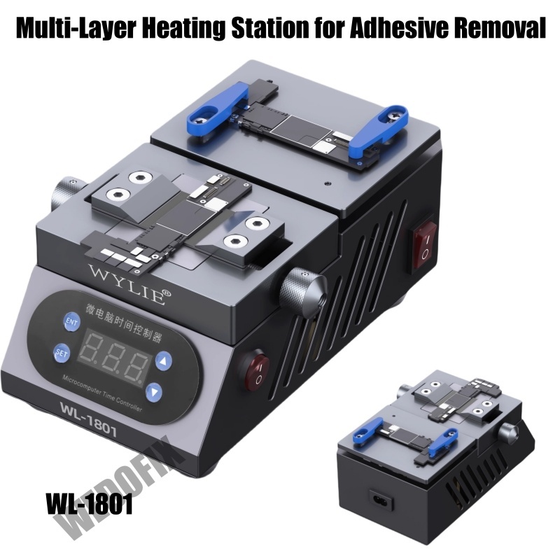 WYLIE Phone Motherboard IC Glue Remove Tools Logic Board Heating Pad for iPhone Android Phone Chip Repair