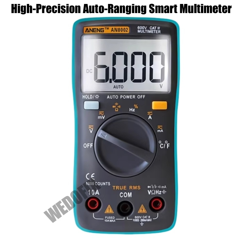 ANENG 8002 Digital Display Multimeter High Precision Auto-Ranging Anti-Burn for Electrical Mobile Phone Repair