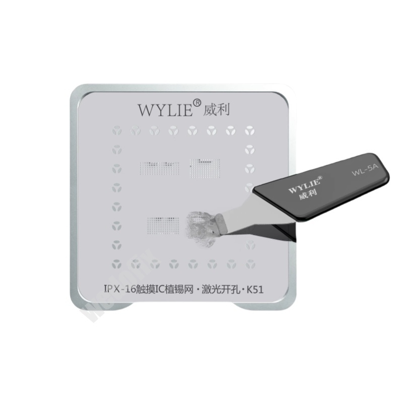 WYLIE Screen Touch IC Stencil Set with Magnetic Base Solder Mask for iPhone X - 16 Screen IC Replace
