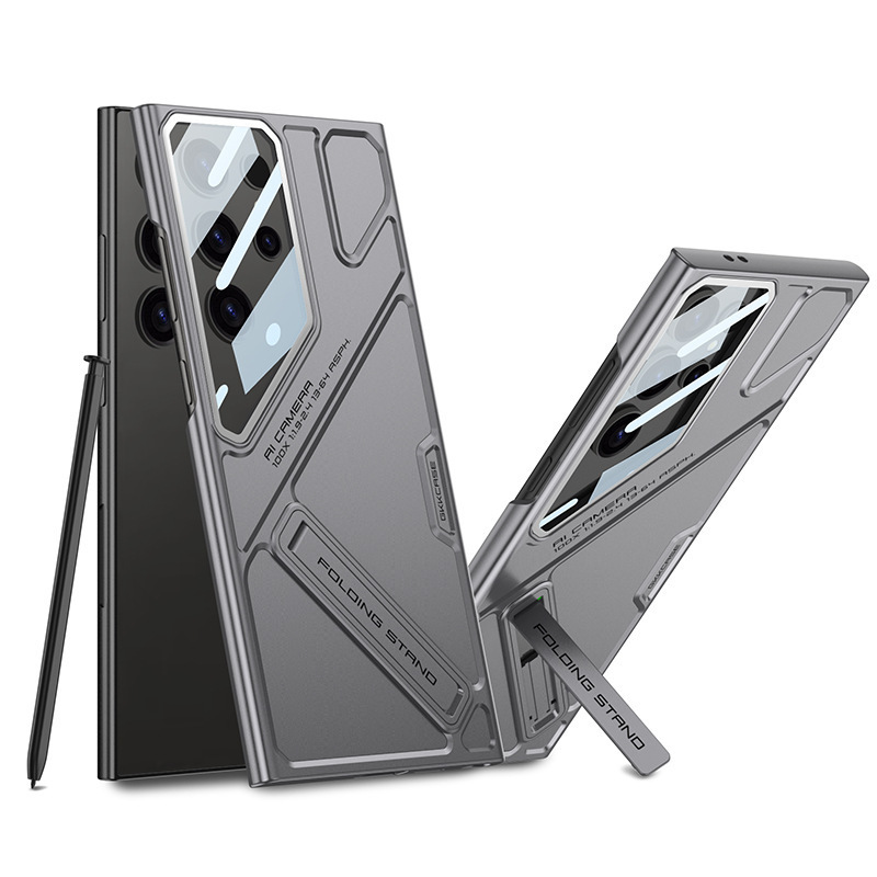 Ultra-thin Phone Protective Case Anti-fall Protective Cover with Bracket Camera Lens Protector for Samsung S23ultra S24ultra S25ultra