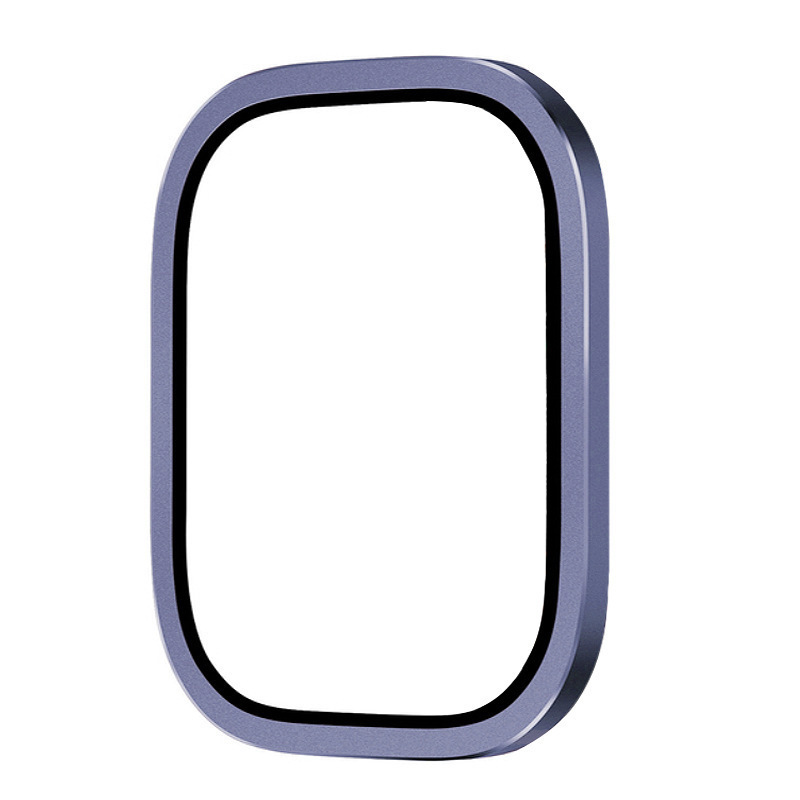 Aluminum Frame Metal Watch Case Temper Glass Film for iWatch Ultra 49mm