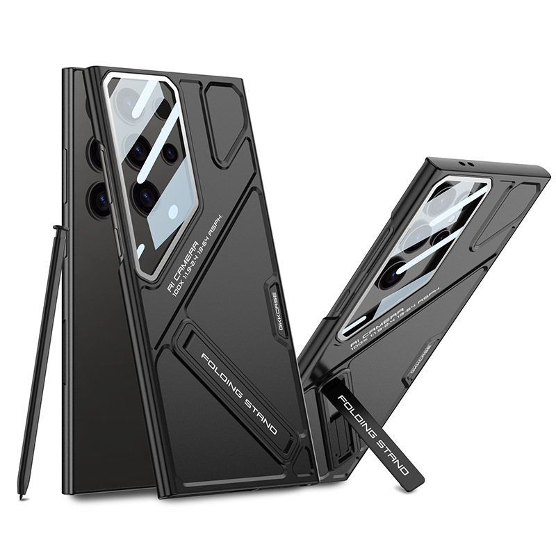 Ultra-thin Phone Protective Case Anti-fall Protective Cover with Bracket Camera Lens Protector for Samsung S23ultra S24ultra S25ultra