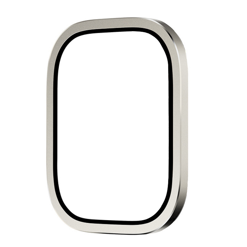 Aluminum Frame Metal Watch Case Temper Glass Film for iWatch Ultra 49mm