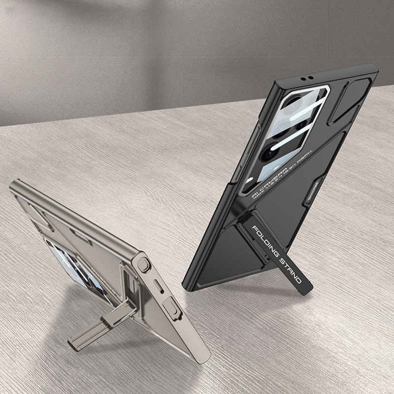 Ultra-thin Phone Protective Case Anti-fall Protective Cover with Bracket Camera Lens Protector for Samsung S23ultra S24ultra S25ultra
