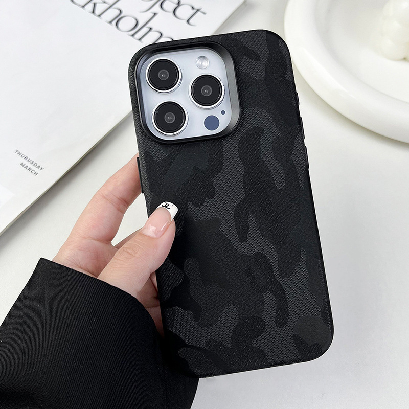 Magsafe Phone Case Luxury Camouflage Case Antifall Protective Shell for iPhone 16 15 14 13 12
