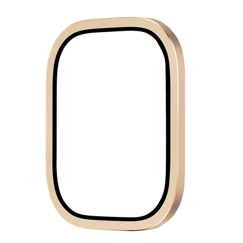Aluminum Frame Metal Watch Case Temper Glass Film for iWatch Ultra 49mm