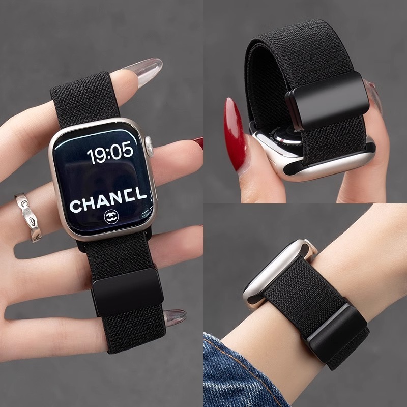 Nylon Braided Watch Strap Loop Wristbands for iWatch S10 42 49 46 45 41 40