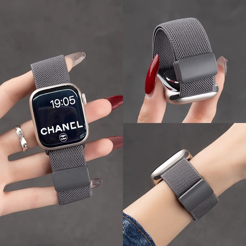 Nylon Braided Watch Strap Loop Wristbands for iWatch S10 42 49 46 45 41 40