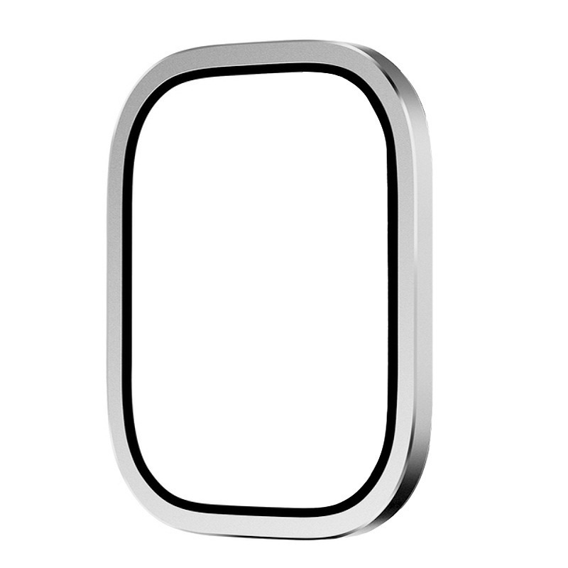 Aluminum Frame Metal Watch Case Temper Glass Film for iWatch Ultra 49mm