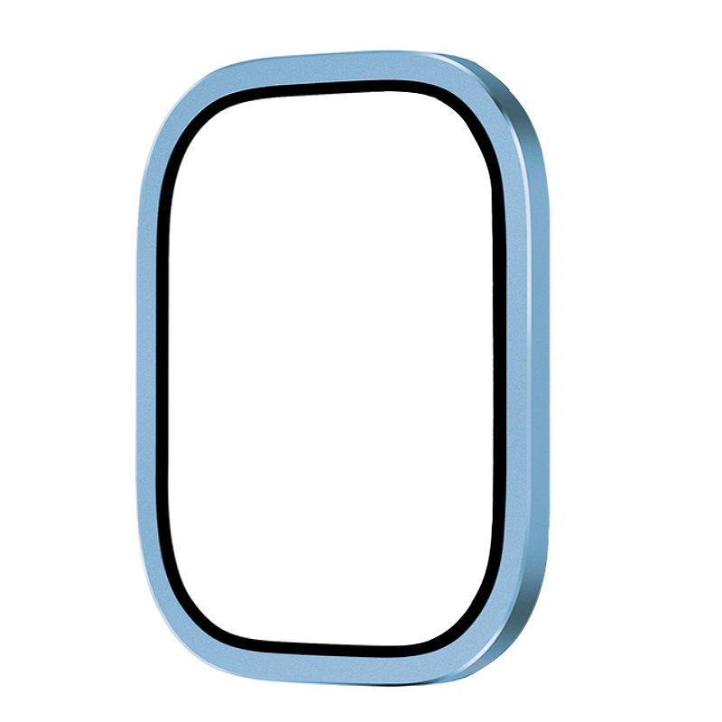 Aluminum Frame Metal Watch Case Temper Glass Film for iWatch Ultra 49mm