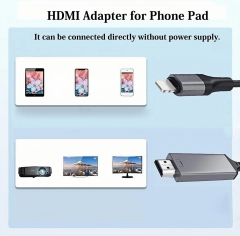 Lightning to HDMI Cable 2 Meters for iPad iPhone