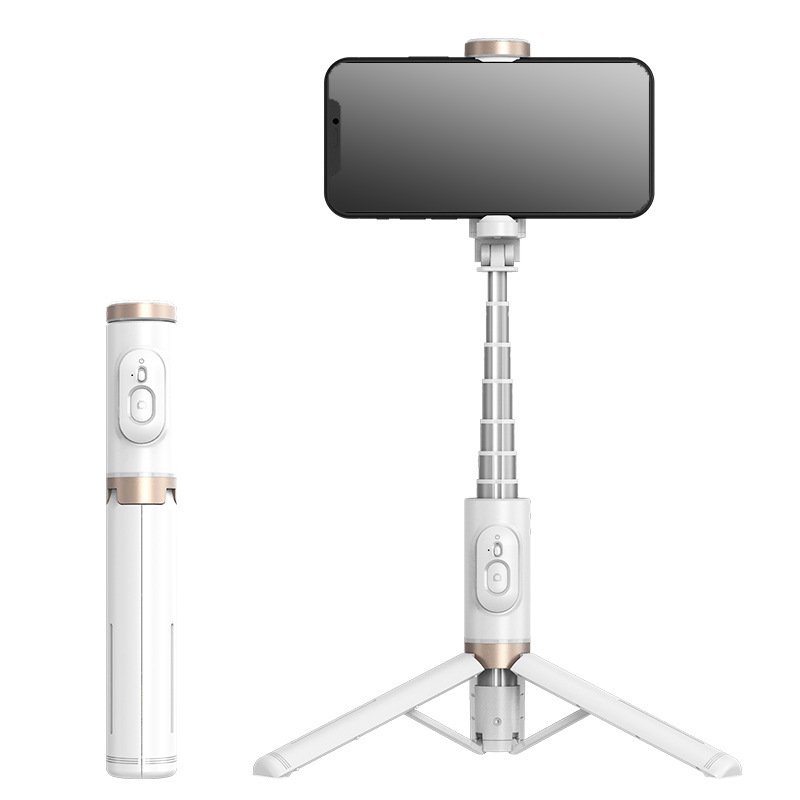 Mobile Phone Bluetooth Selfie Stick with Built-in Tripod Live Broadcase Bracket