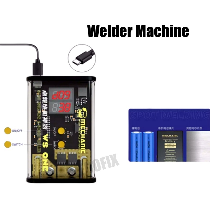 Mechanic Pulse Battery Spot Welding Machine 2 in 1 Shortkiller Machine Adjustment Speed for Battery Logic Board Repair