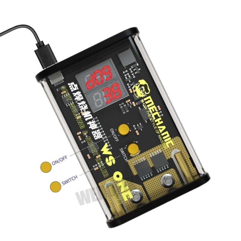 Mechanic Pulse Battery Spot Welding Machine 2 in 1 Shortkiller Machine Adjustment Speed for Battery Logic Board Repair