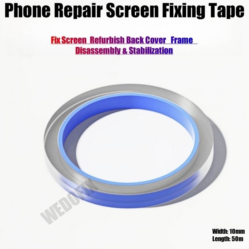 Mechanic Phone Screen Repair Tape Fixing Loose Display 10mm Width 50M Length for LCD Screen Refurbish
