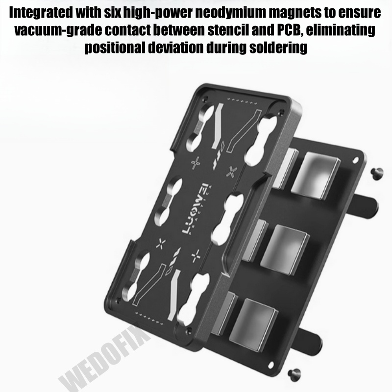 LuoWei PT02 Universal CPU Reballing Silicone Pad with Magnetic Position Mold for iPhone Android NAND WiFi Chip Reball