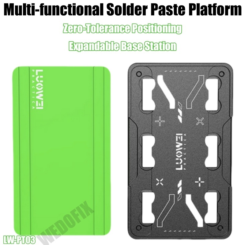 LuoWei PT02 Universal CPU Reballing Silicone Pad with Magnetic Position Mold for iPhone Android NAND WiFi Chip Reball