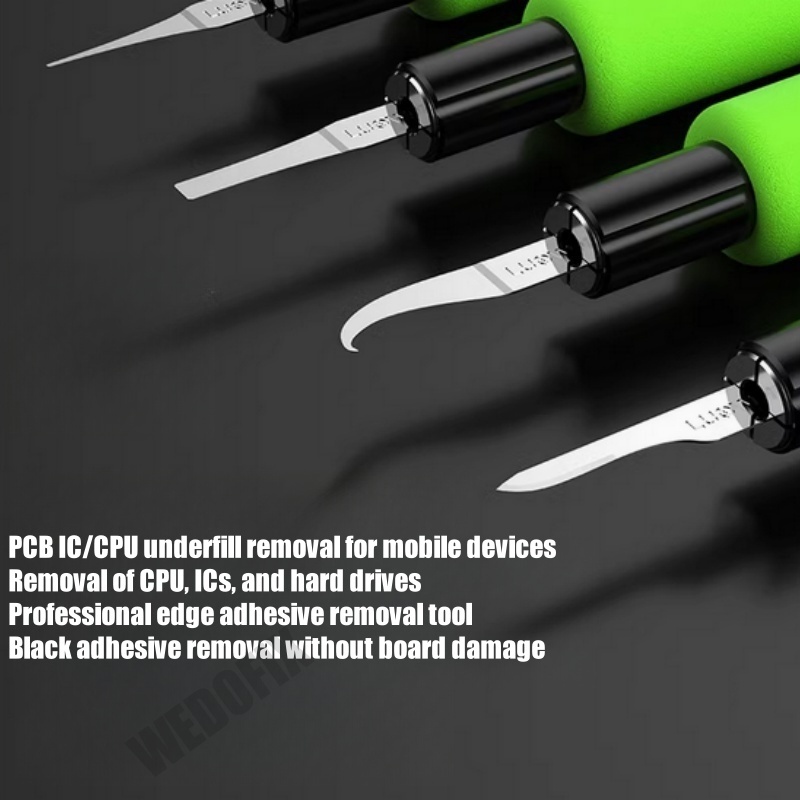 LUOWEI K1 Multi-Function Micro Blade Kit for BGA Chip Removal CPU NAND WiFi Chip Prying Remove Tools