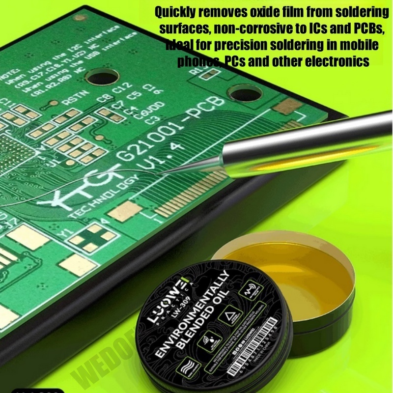 Luowei Eco-Friendly Lead-Free Rosin Flux Non-Conductive Blended Oil for Mobile Phone Micro Soldering Work