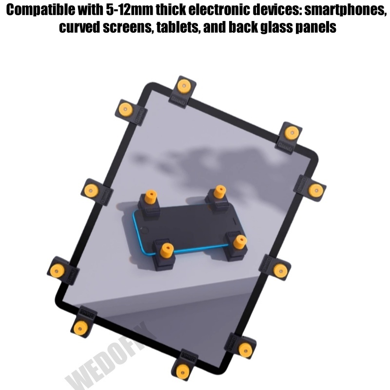 Qianli Toolplus iClamp Plastic Screen Pressing Holder Adjustable Clamp for iPhone iPad LCD Screen Repair - 4pcs/pack