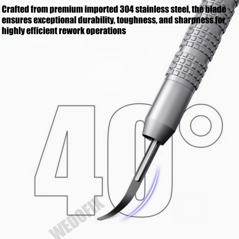 Mechanic KH001 Quick-Release Blade Pen with 8 Blades CPU Adhesive Remover Hand Polished Tool for Mobile Phone Electronics Repair