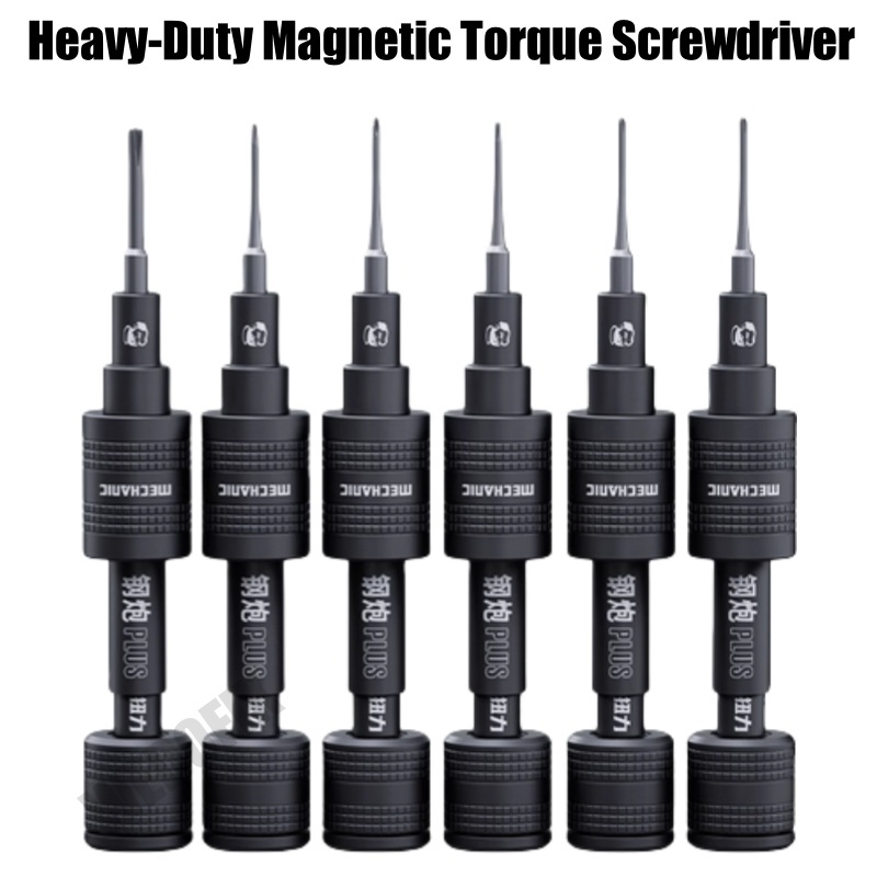 Mechanic Manual Torque Comfortable Screwdriver Set with Strong Magnetic Patch for iPhone Android Repair
