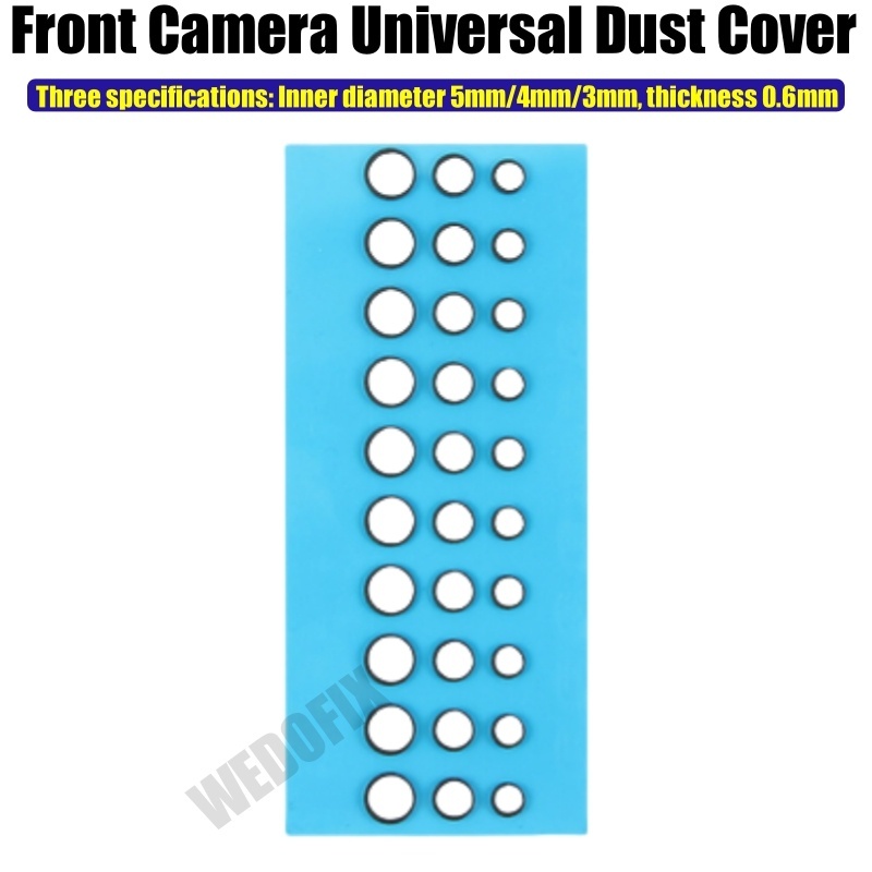 Universal Thickened Front Camera Dust Cover Compatible with Under-Display Cameras Lens for iPhone Android