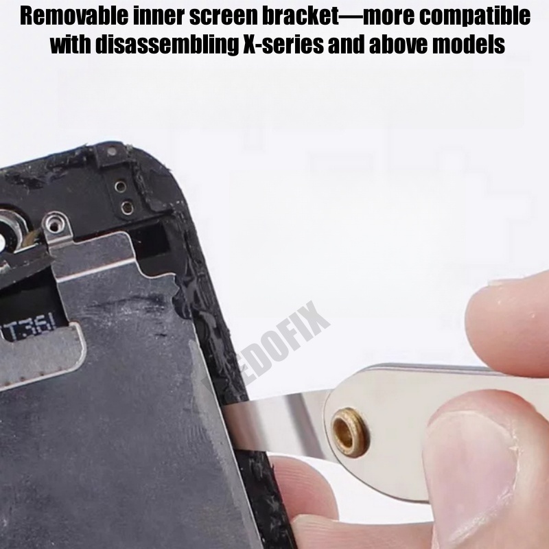 0.05mm Ultra Thin Curved Screen Pry Tool with Hook Phone Bracket Removal Kit for iPhone Samsung Edge Screen Frame Disassembly