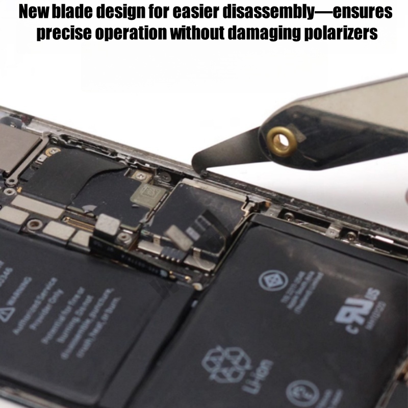 0.05mm Ultra Thin Curved Screen Pry Tool with Hook Phone Bracket Removal Kit for iPhone Samsung Edge Screen Frame Disassembly