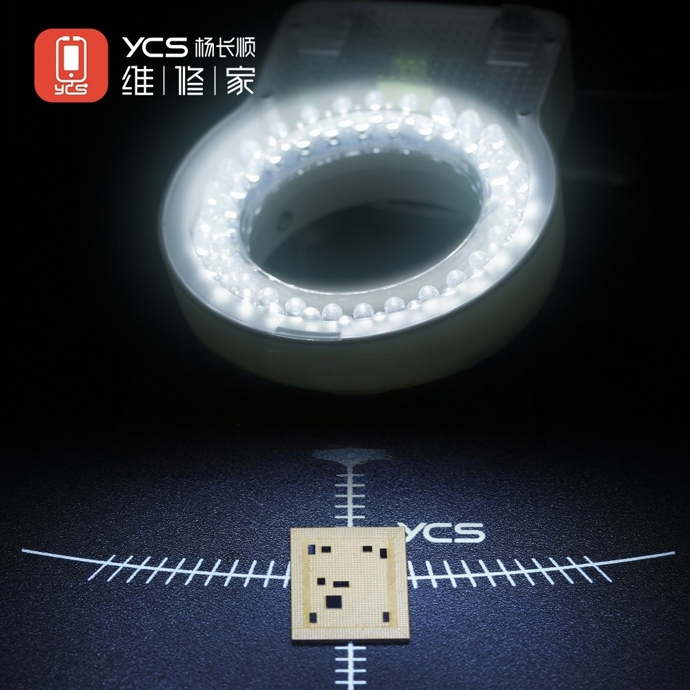 YCS-7050X HD Trinocular Microscope with 10*23 Eyepieces 144 LED Microscope Light Continuously Change Magnification
