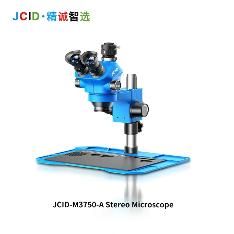 JCID M3750 Stereo Microscope HD Circuit Board 7-50 Times Continuous Zoom for Mobile Phone Electronics Repair