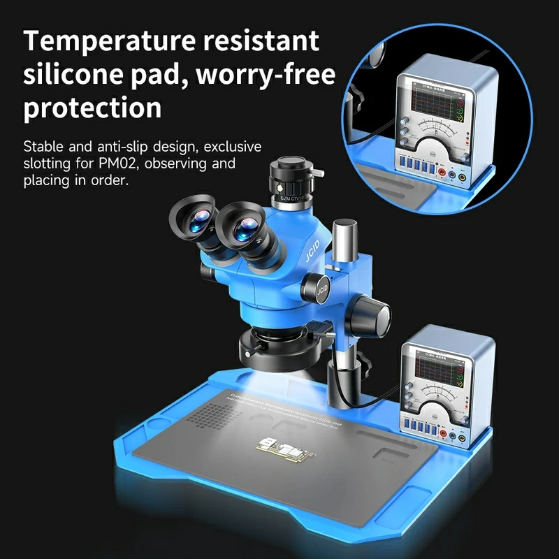 JCID M3750 Stereo Microscope HD Circuit Board 7-50 Times Continuous Zoom for Mobile Phone Electronics Repair