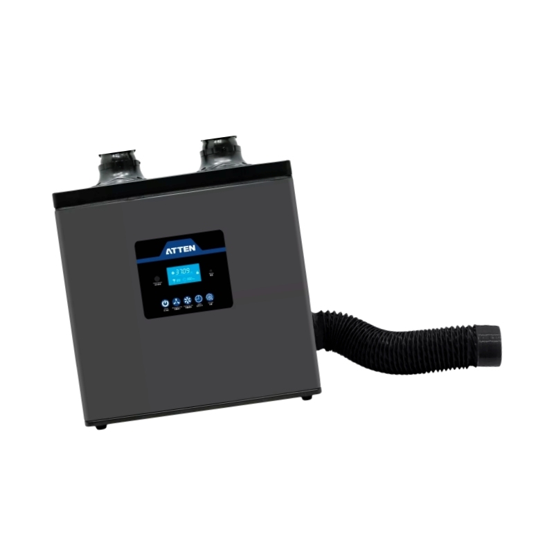 ATTEN ST1202 Digital Display Fume Extractor Smoker Purify Machine - Dual Station