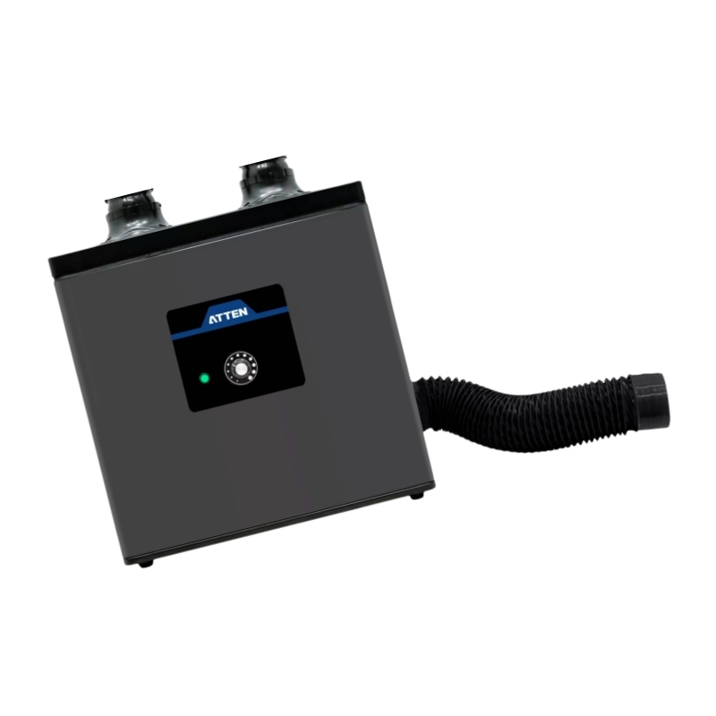 ATTEN ST1202 Digital Display Fume Extractor Smoker Purify Machine - Dual Station