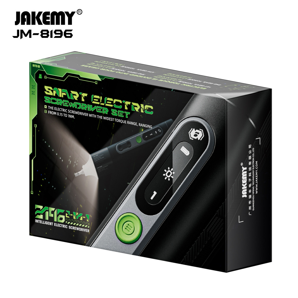Jakemy JM-8196 Torque Electric Screwdriver Set with LED light