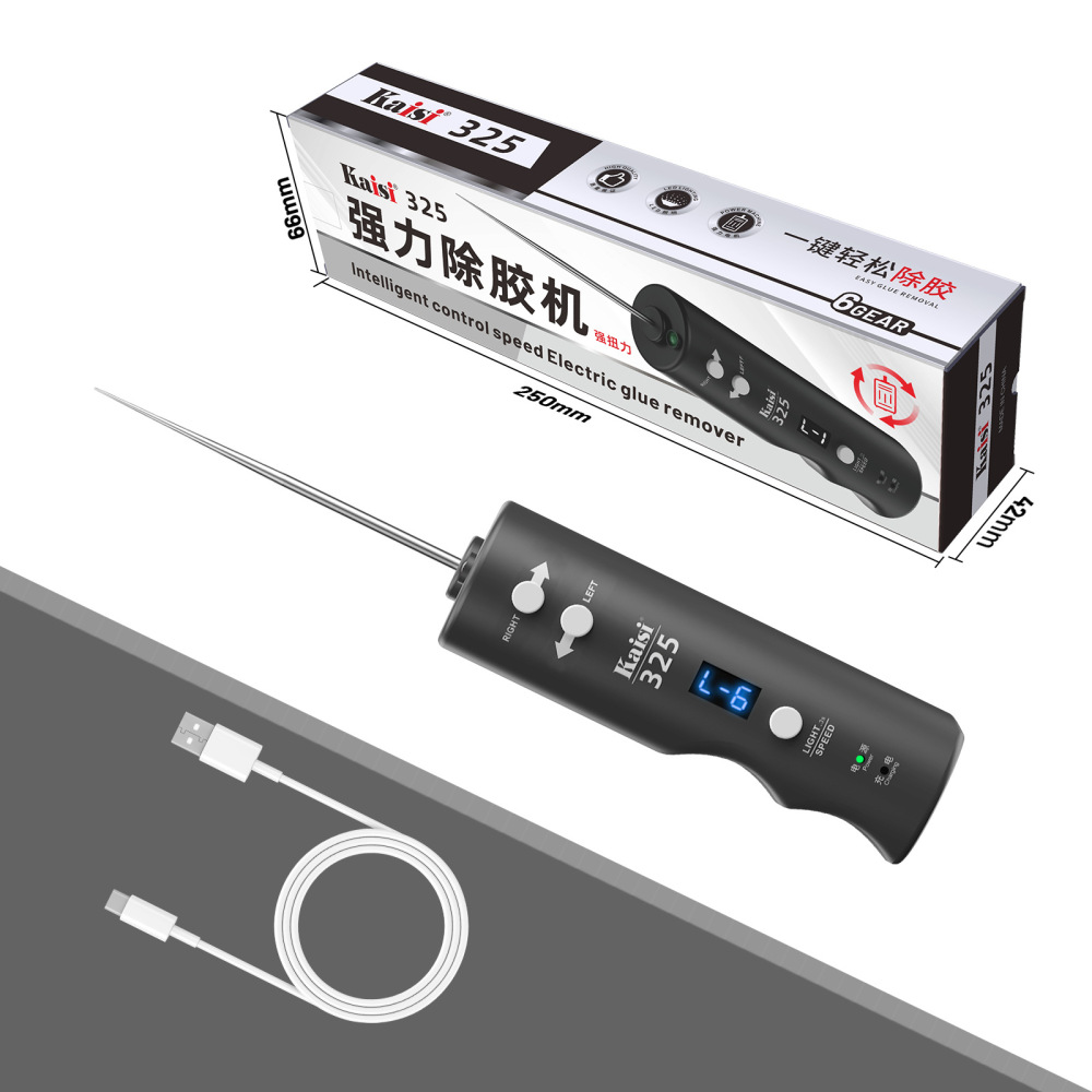 Kaisi 325 OCA Glue Remover Low-Speed Effective with LED Light