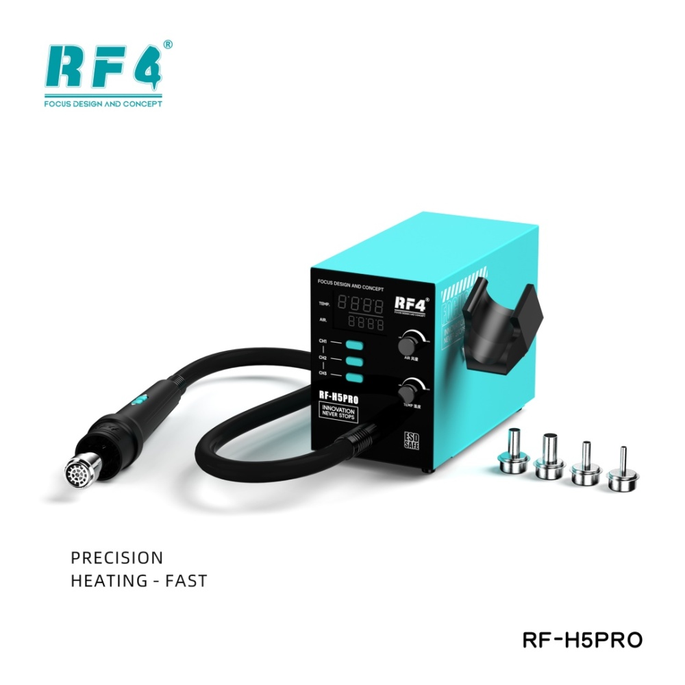 RF4 H5pro 800W Wide-Temperature Hot Air Rework Station