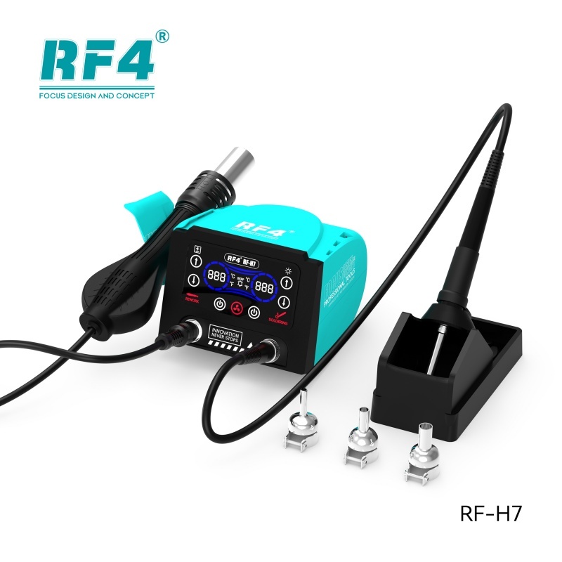 RF4 H7 2 in 1 500℃ Soder iron Station and Hot Air Station