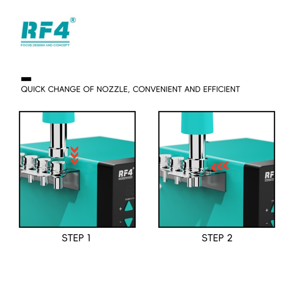 RF4 H3 1200W 480℃ Digital Display Hot Air Rework Station