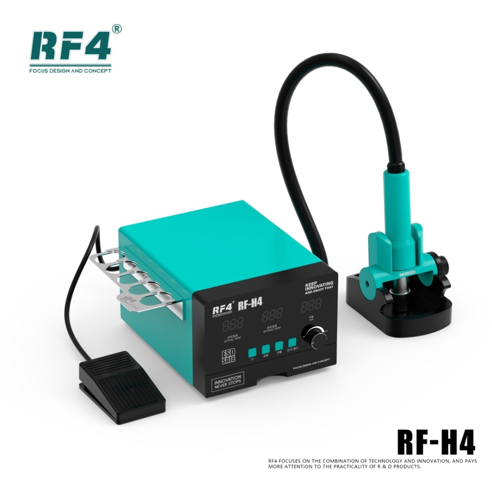 RF4 H4 1200W 480℃ Digital Display Hot Air Rework Station - Cold Air Output