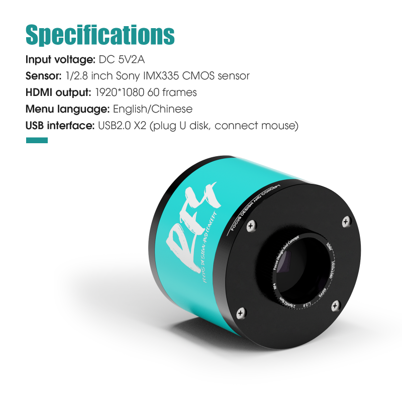 RF4 2KC3 Full HD 2K 1080P HDMI Camera for Microscope Using