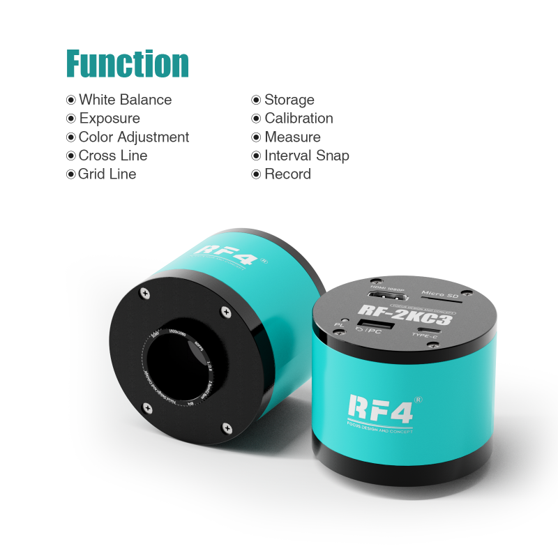 RF4 2KC3 Full HD 2K 1080P HDMI Camera for Microscope Using