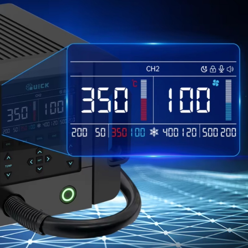 Quick 861Pro 1300W Voice Control Digital Display Hot Air Rework Station