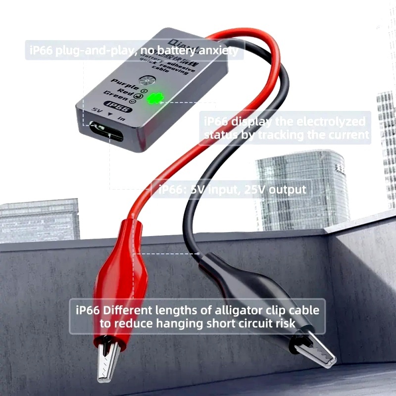 Qianli iP66 Battery Adhesive Quick Removing Cable for iPhone 16 16plus